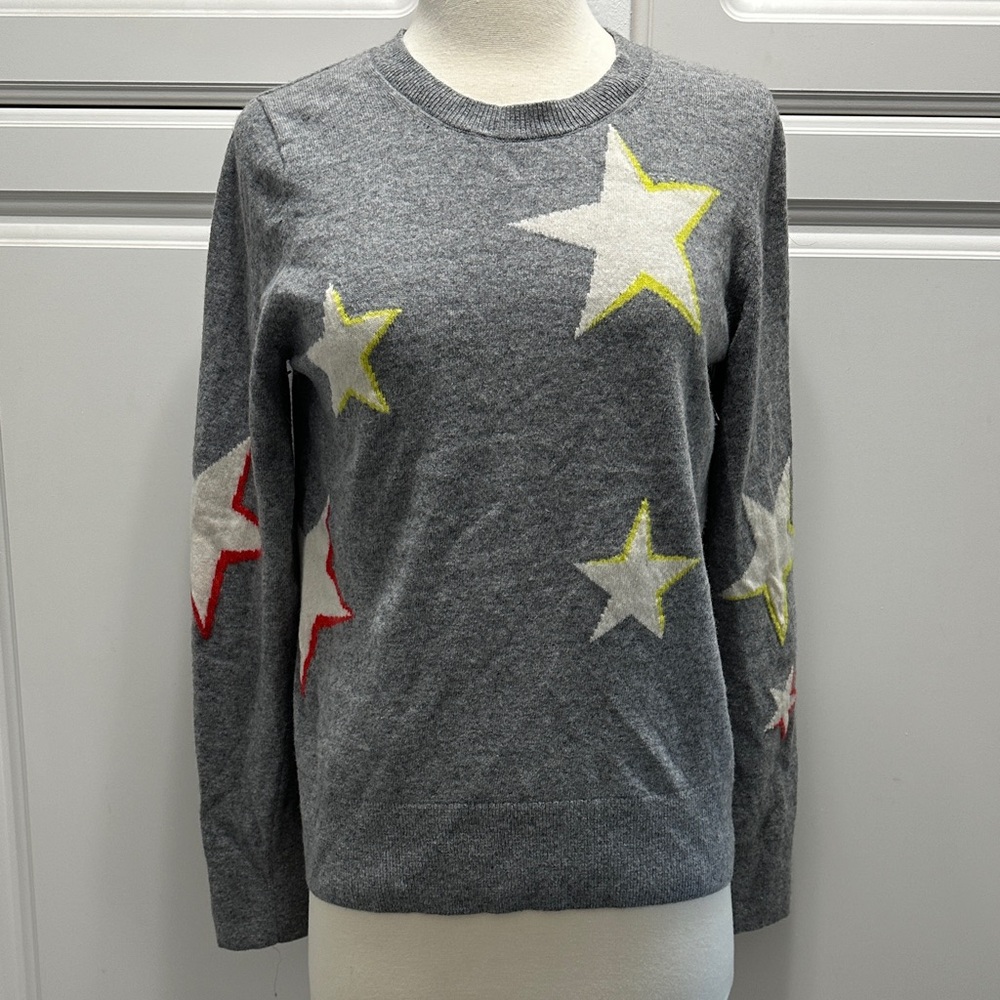 Banana Republic Gray Sweater with Star Accents